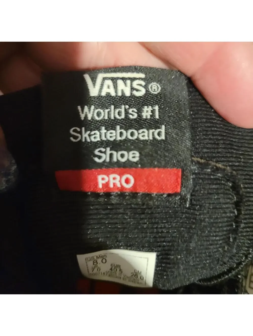 Vans Sk8-Hi Pro Baker Black White Skateboards Sneakers Sz 8.0
